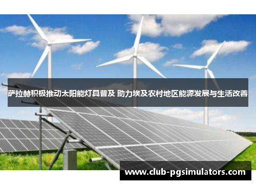 萨拉赫积极推动太阳能灯具普及 助力埃及农村地区能源发展与生活改善