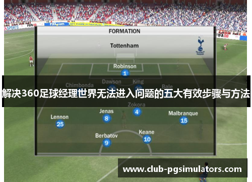 解决360足球经理世界无法进入问题的五大有效步骤与方法 解决360足球经理世界无法进入问题的五大有效步骤与方法