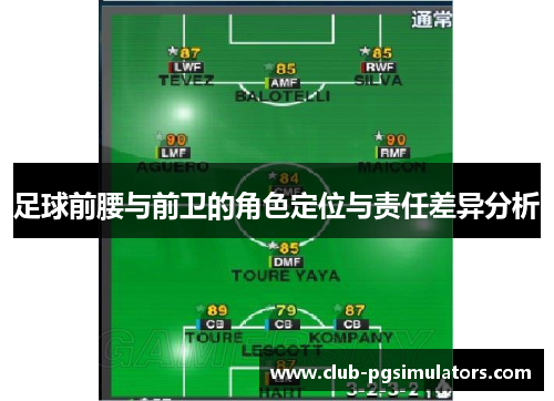 足球前腰与前卫的角色定位与责任差异分析 足球前腰与前卫的角色定位与责任差异分析